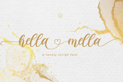 Hella mella Font Fallen Graphic Studio 