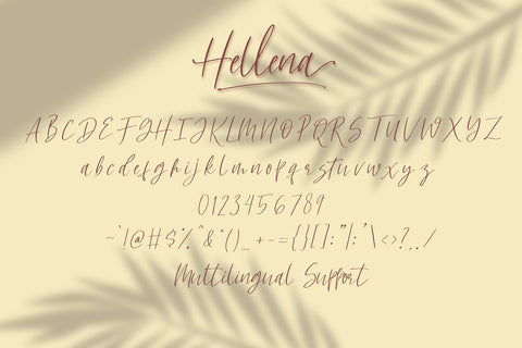 Hellena - Handwritten Script Font Font Dm Letter Studio 