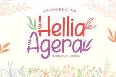 Hellia Agera Font Holydie Studio 