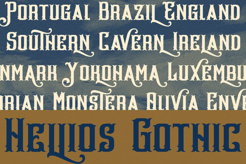 Hellios Gothic - Blackletter Font Font StringLabs 