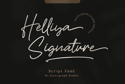 Helliya Signature Font Font Balevgraph Studio 