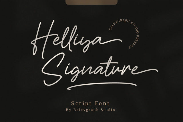Helliya Signature Font Font Balevgraph Studio 