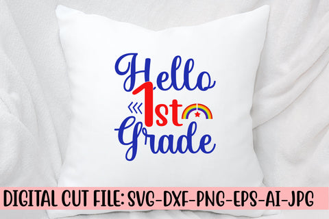 Hello 1st Grade SVG Cut File SVG Syaman 