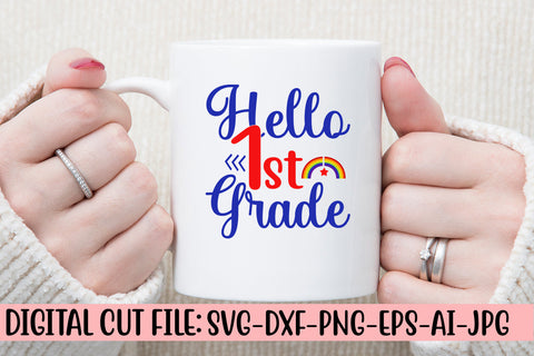 Hello 1st Grade SVG Cut File SVG Syaman 