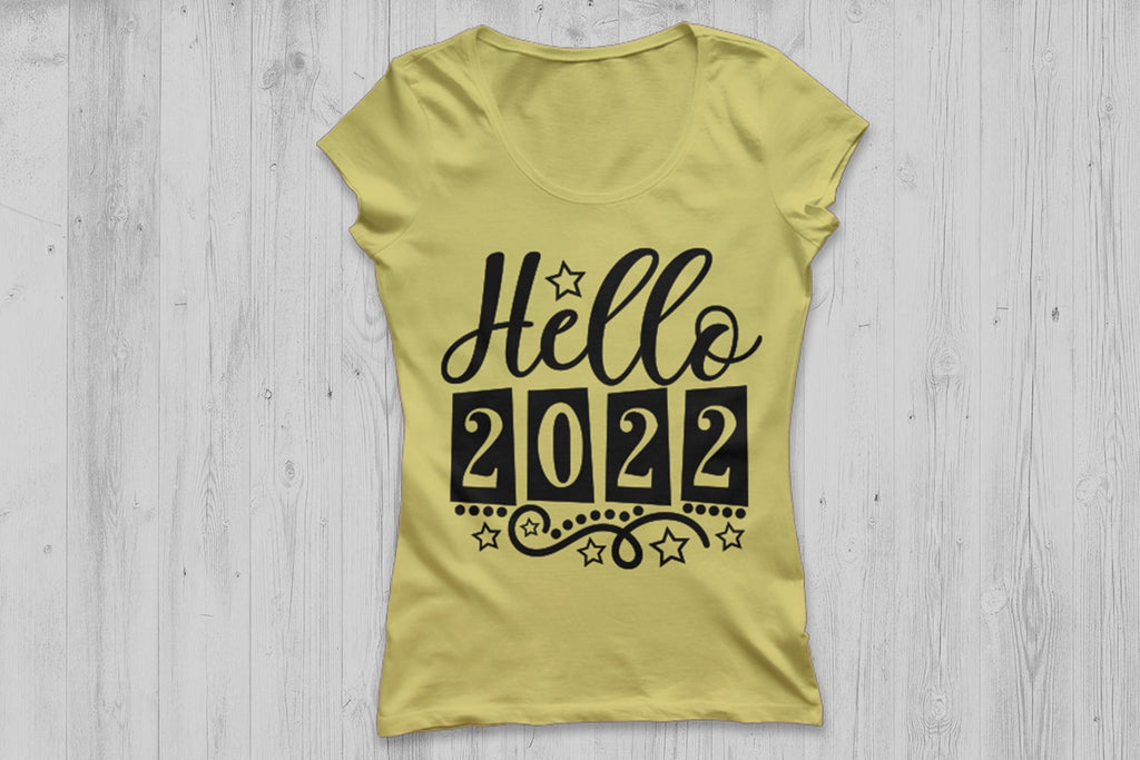 Hello 2022| New Year's Eve SVG Cutting Files. - So Fontsy