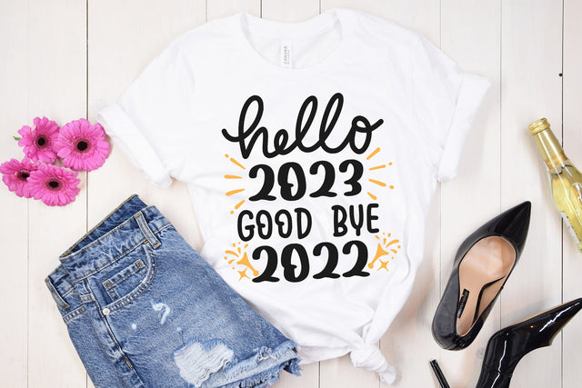 Hello 2023 Good Bye 2022 SVG Cut File SVG dapiyupi store 