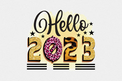 Hello 2023 Sublimation SVGArt 