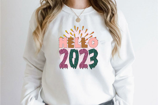 Hello 2023 Sublimation SVGArt 