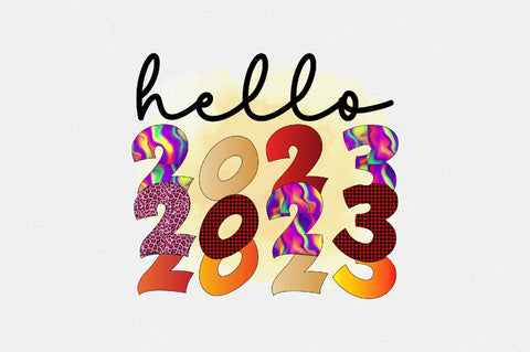 Hello 2023 Sublimation SVGArt 