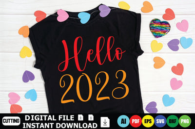 Hello 2023 SVG Shahin alam 