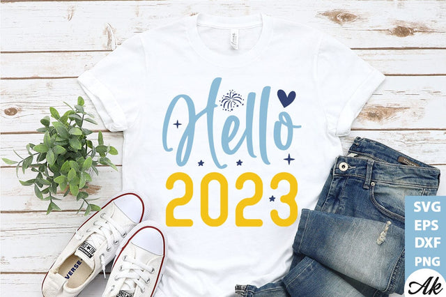 Hello 2023 SVG SVG akazaddesign 