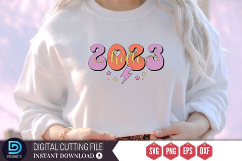 hello 2023 SVG SVG DESIGNISTIC 