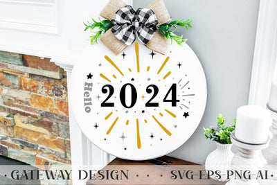 Hello 2024 Sign Svg Design SVG designmaster24 