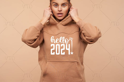 Hello 2024 Svg for New Year Merry Christmas Winter Holiday, Funny New Year Svg, Happy New Year Svg, New Year Shirt, Merry Christmas Svg SVG DesignDestine 