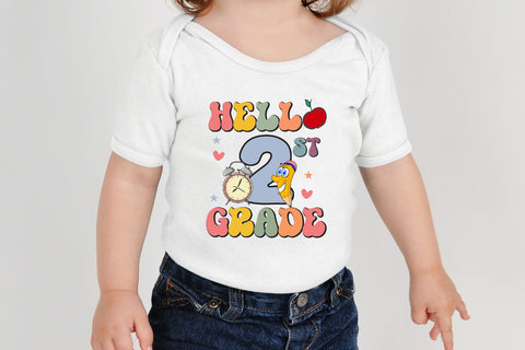 Hello 2nd Grade, Second Grade SVG Cricut Sublimation Rupkotha 