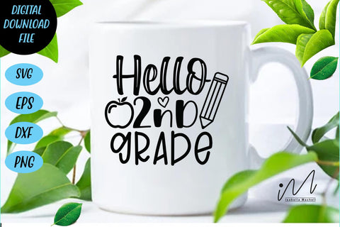 Hello 2nd grade svg, 2nd grade teacher svg, teacher t shirt SVG Isabella Machell 