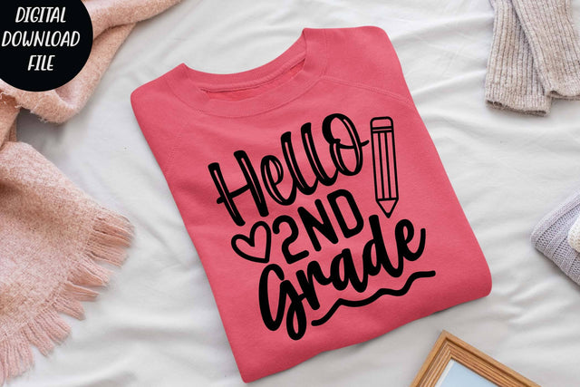 Hello 2nd grade svg, 2nd grade teacher t shirt svg, SVG Isabella Machell 