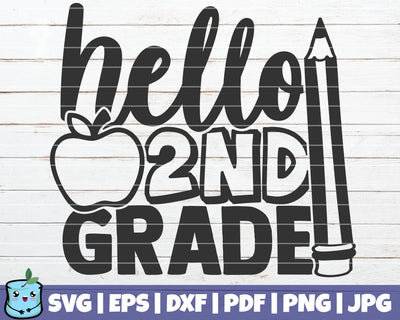 Hello 2nd Grade SVG MintyMarshmallows 