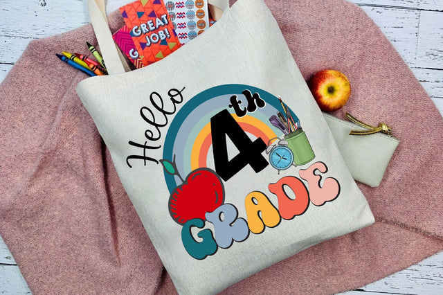 Hello 4th Grade, Fourth Grade SVG Files SVG Rupkotha 