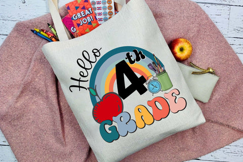 Hello 4th Grade, Fourth Grade SVG Files SVG Rupkotha 