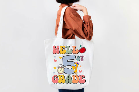 Hello 5th Grade, Fifth Grade SVG Cricut Sublimation Rupkotha 