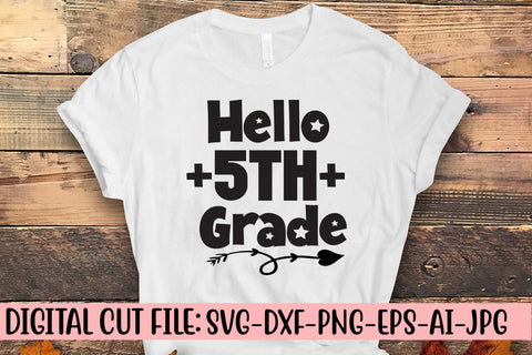Hello 5th Grade SVG Cut File SVG Syaman 