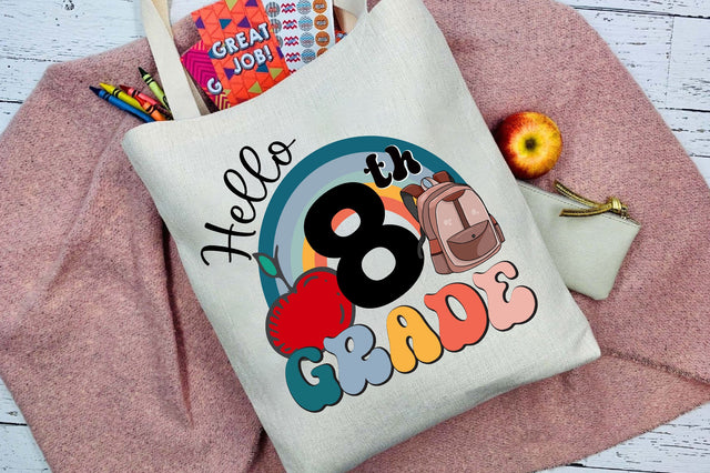 Hello 8th Grade, Eighth Grade SVG Files SVG Rupkotha 