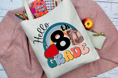 Hello 8th Grade, Eighth Grade SVG Files SVG Rupkotha 