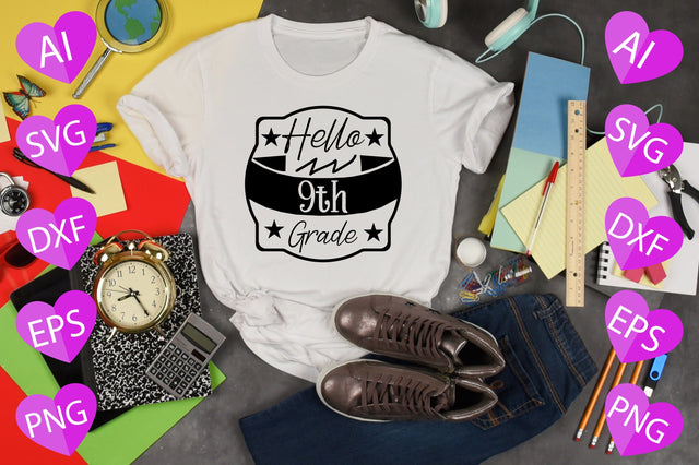 Hello 9th Grade SVG CraftlabSvg29 