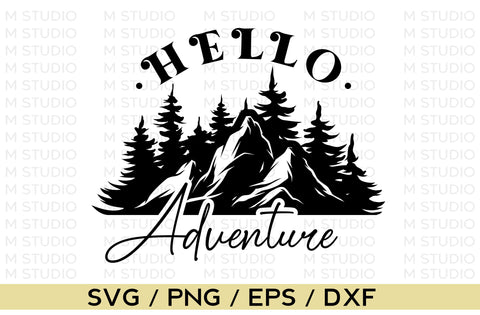 Hello adventure, camping svg SVG MD mominul islam 
