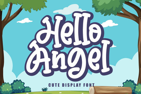 Hello Angel - Kids Font Font Subectype Studio 