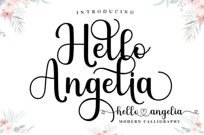 Hello Angelia Font Manjali_Studio 