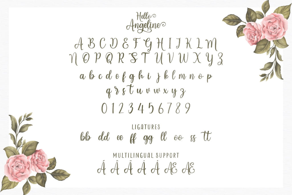 Hello Angeline Font Duo - So Fontsy