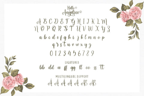 Angeline Lettering Hello Angeline Font Duo - So Fontsy