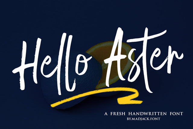 Hello Aster Script Font muhammadzeky 