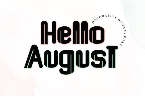 Hello August Font Afandi Studio 