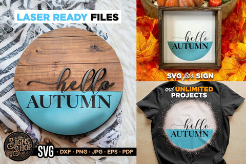 Hello autumn classic | FALL SVG Sign SVG The Vintage Signs Shop 