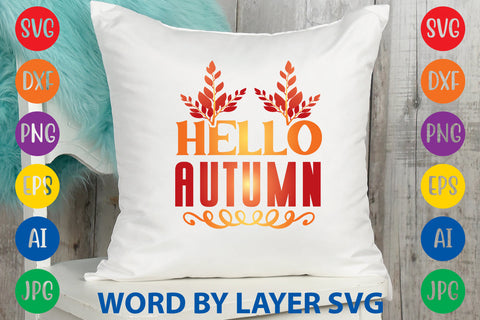 Hello Autumn, Fall SVG Design SVG Rafiqul20606 