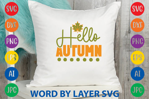 Hello Autumn, Fall SVG Design SVG Rafiqul20606 
