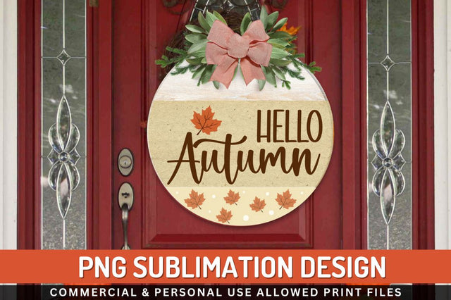 Hello autumn Sublimation PNG Sublimation Regulrcrative 