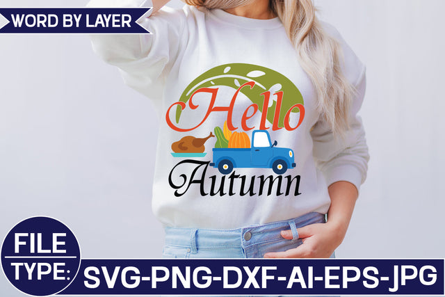 Hello Autumn SVG Cut File SVG Studio Innate 