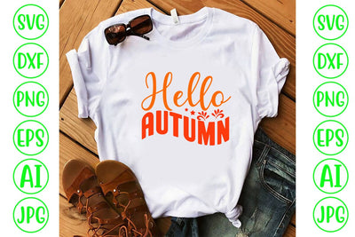 Hello Autumn SVG Design SVG Syaman 