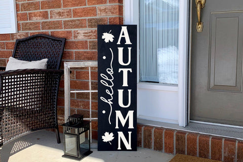 Hello Autumn SVG, Fall Porch Sign SVG SVG CraftLabSVG 