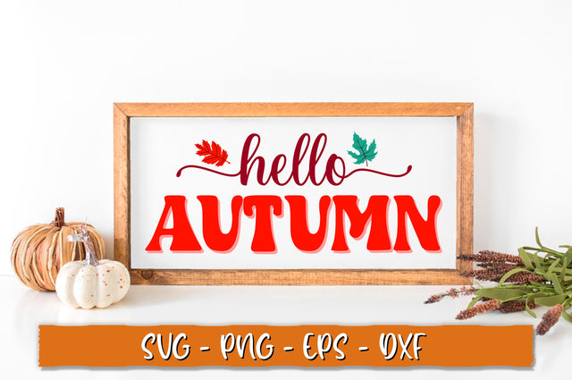 Hello autumn SVG, Retro Fall SVG Shetara Begum 