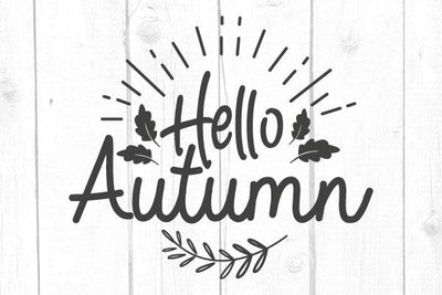 Hello Autumn Svg SVG cricutfilesmg 