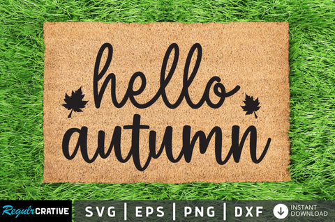 Hello autumn SVG SVG Regulrcrative 