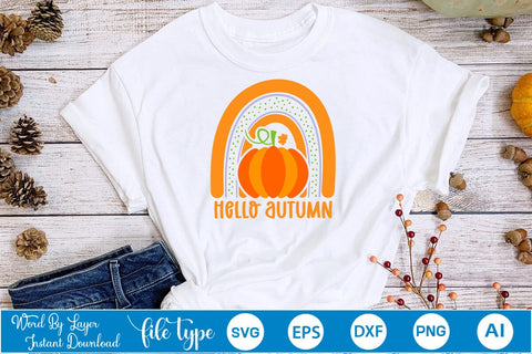 Hello Autumn SVG SVGs,Quotes and Sayings,Food & Drink,On Sale, Print & Cut SVG DesignPlante 503 