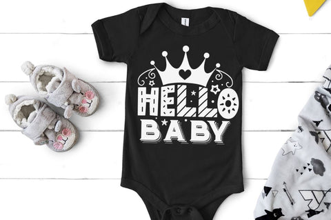 Hello baby, baby SVG SVG DESIGNISTIC 