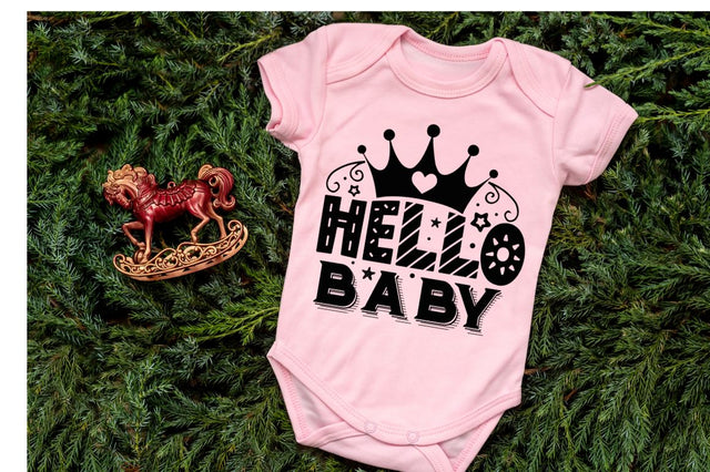 Hello baby, baby SVG SVG DESIGNISTIC 