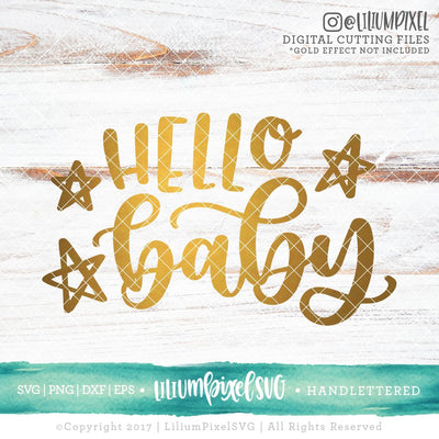 Hello Baby SVG Lilium Pixel SVG 